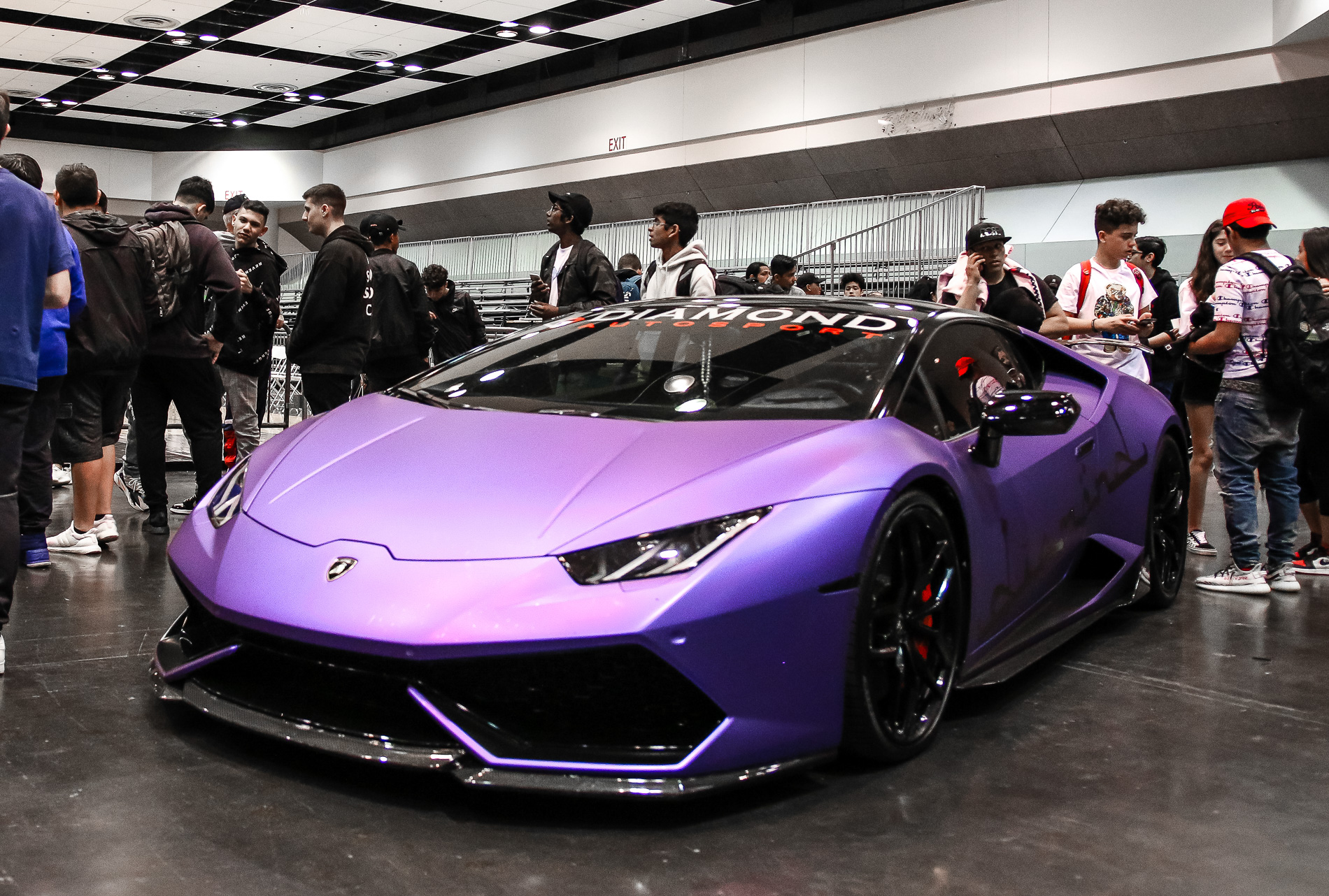 Purple Lamborghini Huracan - Diamond Autosport